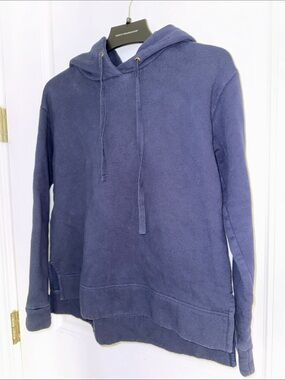 J. Crew WoMen's Navy Hooded Pullover Sweatshirt size X Small